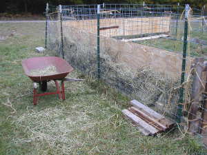 Feeder Loaded with Hay