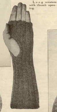 Long Thumbless Wristers